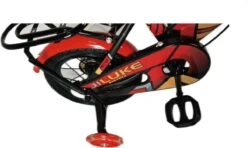 Kinderfiets - 12 Inch Kinderfiets -vanaf 2-4 Jaar Jongens En Meisjes Fietsen - Terugtrap -Rem -Stabilisatoren（2 Zijwieltjes）- Mandje - Achterbank - Rood -fiets 1200x717 3