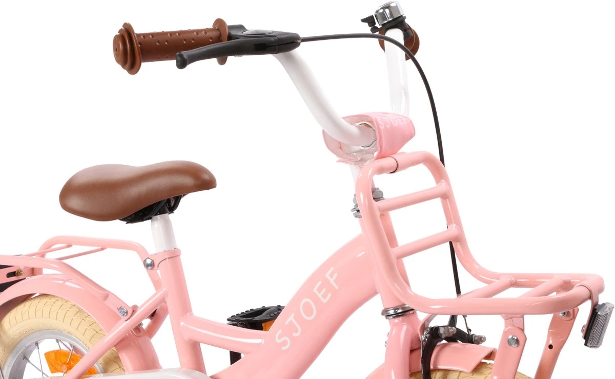 SJOEF Classic Meisjesfiets 12 Inch - Roze 4 SJOEF Classic Meisjesfiets 12 Inch - Roze - Afbeelding 2