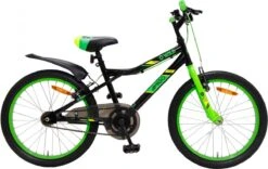 Amigo Wild - Mountainbike 20 Inch - Voor Jongens En Meisjes - Zwart/Groen