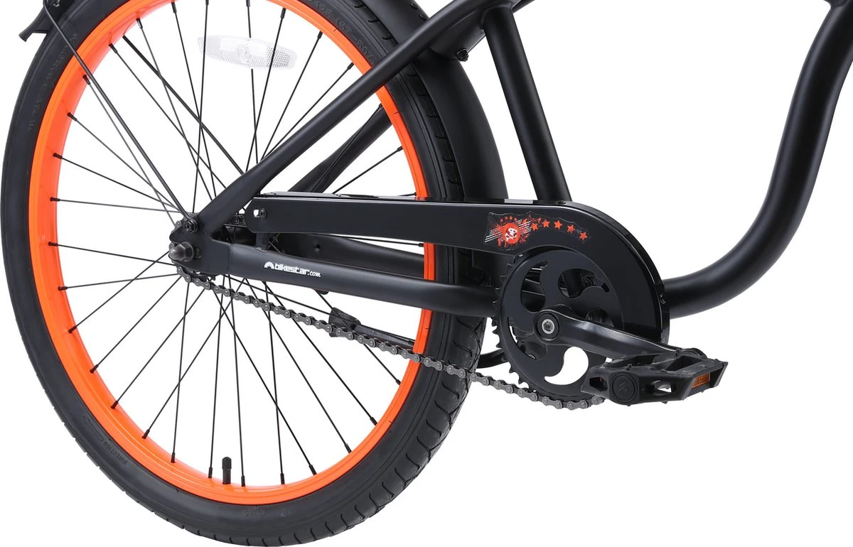 Bikestar 24 Inch Cruiser Kinderfiets, Zwart 12 Bikestar 24 Inch Cruiser Kinderfiets, Zwart - Afbeelding 10