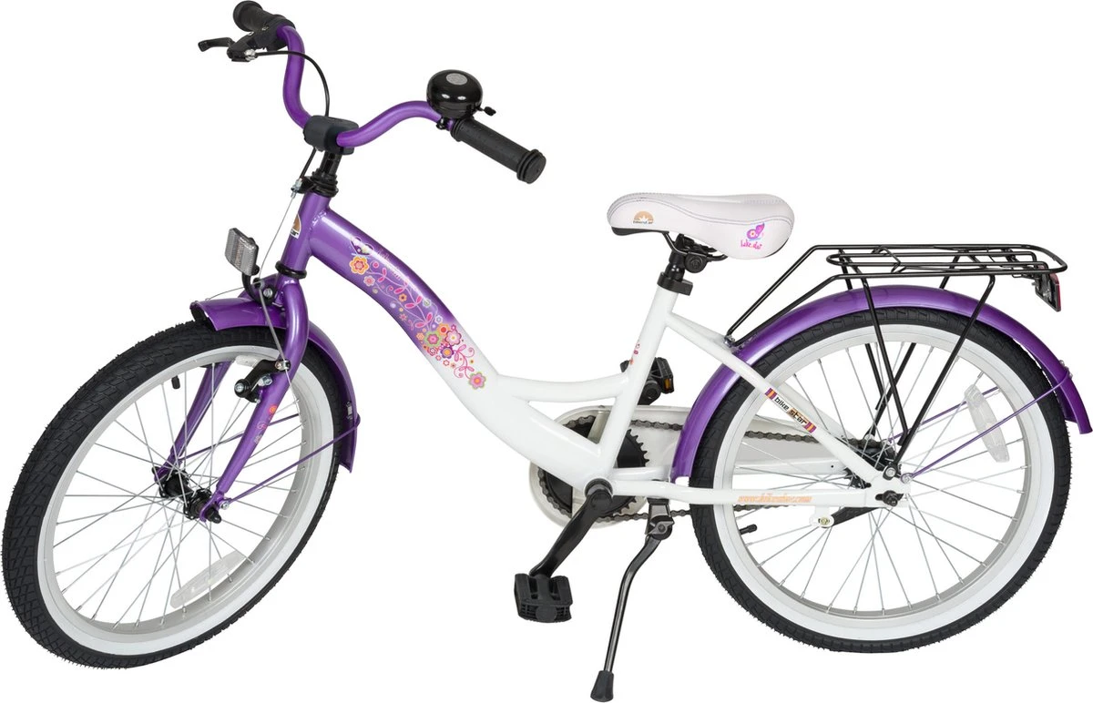 Bikestar 20 Inch Classic Kinderfiets, Lila / Wit 4 Bikestar 20 Inch Classic Kinderfiets, Lila / Wit - Afbeelding 2