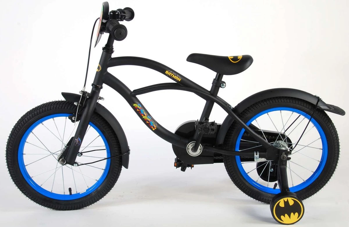 Volare Batman Kinderfiets - Jongens - 16 Inch - Zwart/Blauw - 95% Afgemonteerd 9 Volare Batman Kinderfiets - Jongens - 16 Inch - Zwart/Blauw - 95% Afgemonteerd - Afbeelding 7