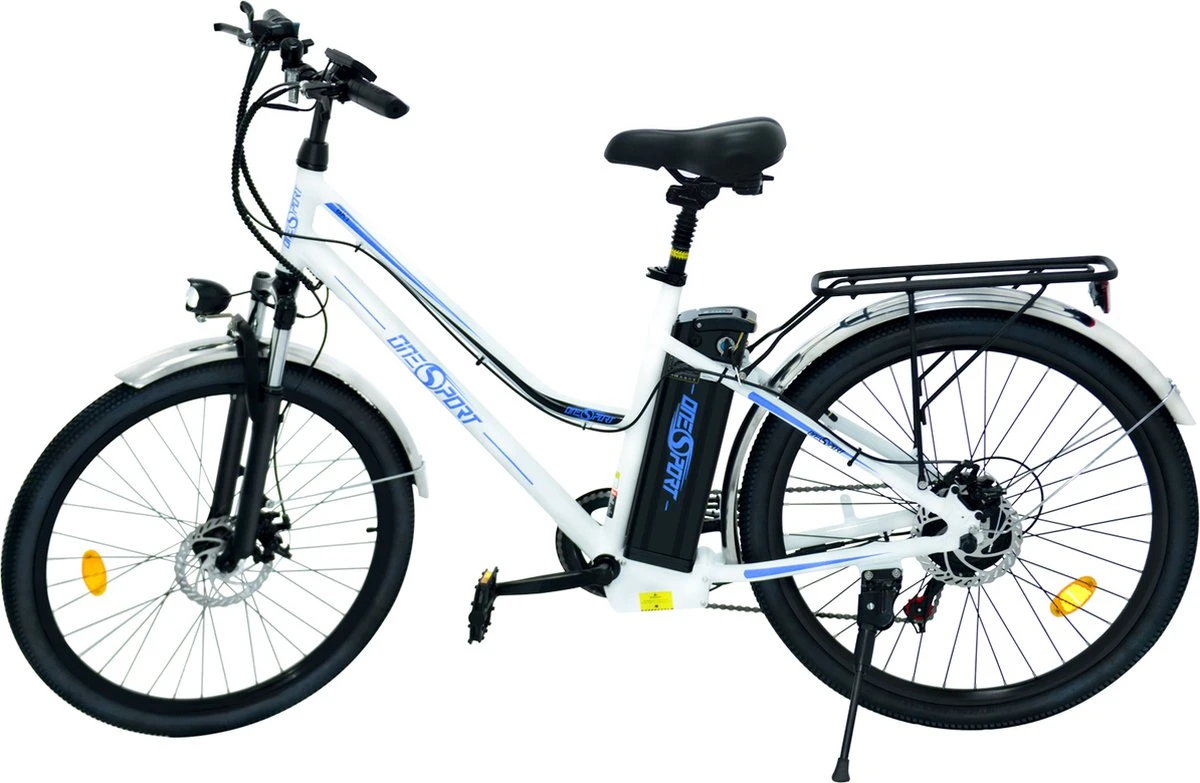 Elektrische Fiets E-Fietsen | E-bike- 26 Inch - Volwassen 250w Elektrische Fiets Volwassen-BK1-Wit 3 Elektrische Fiets E-Fietsen | E-bike- 26 Inch - Volwassen 250w Elektrische Fiets Volwassen-BK1-Wit