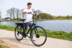 Amigo E-Vibe D1 - Elektrische Stadsfiets Voor Heren - Met 7 Versnellingen - Matgrijs -fiets 1200x800 10