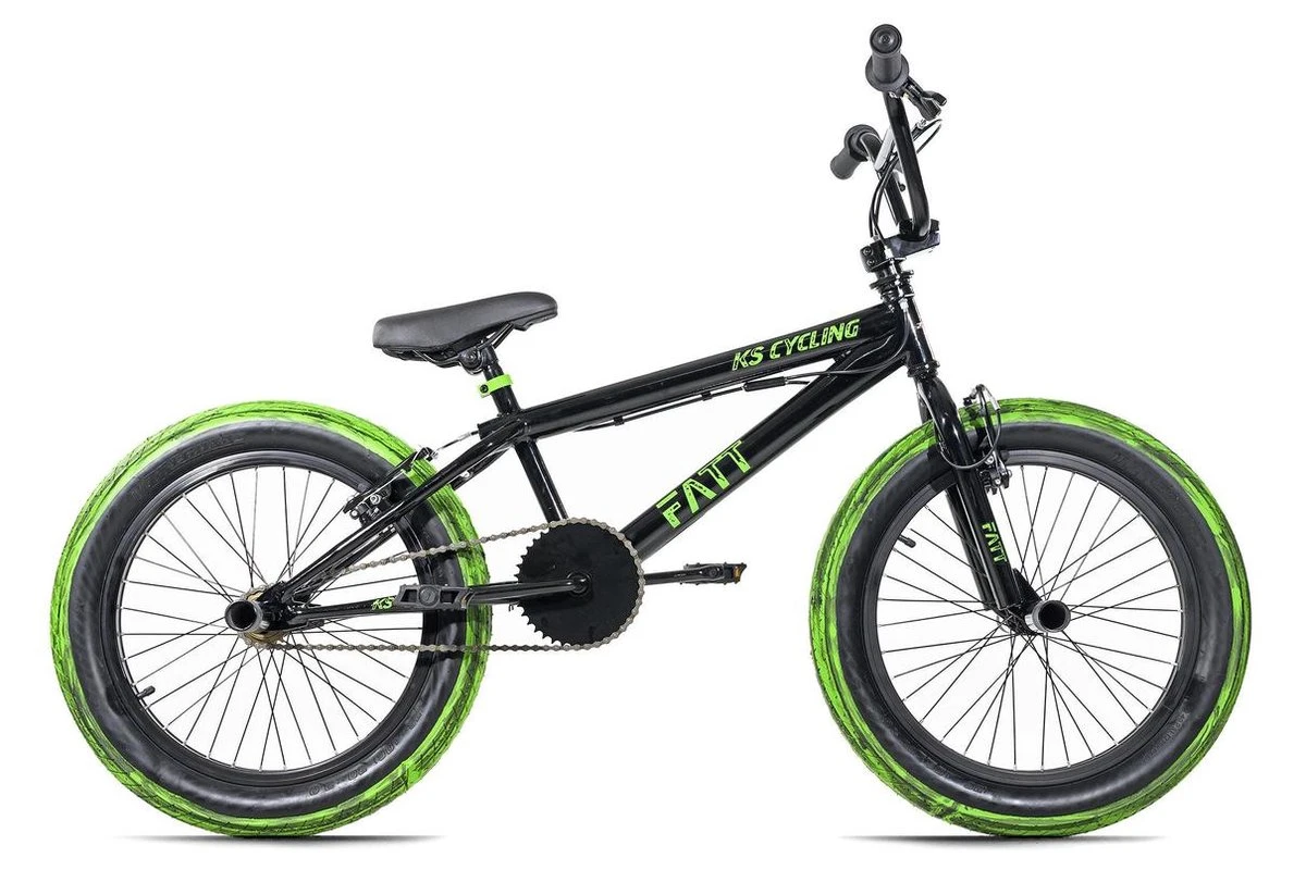 Ks Cycling Fiets BMX Freestyle 20'' Fatt Zwart-groen - 25 Cm 5 Ks Cycling Fiets BMX Freestyle 20'' Fatt Zwart-groen - 25 Cm - Afbeelding 3