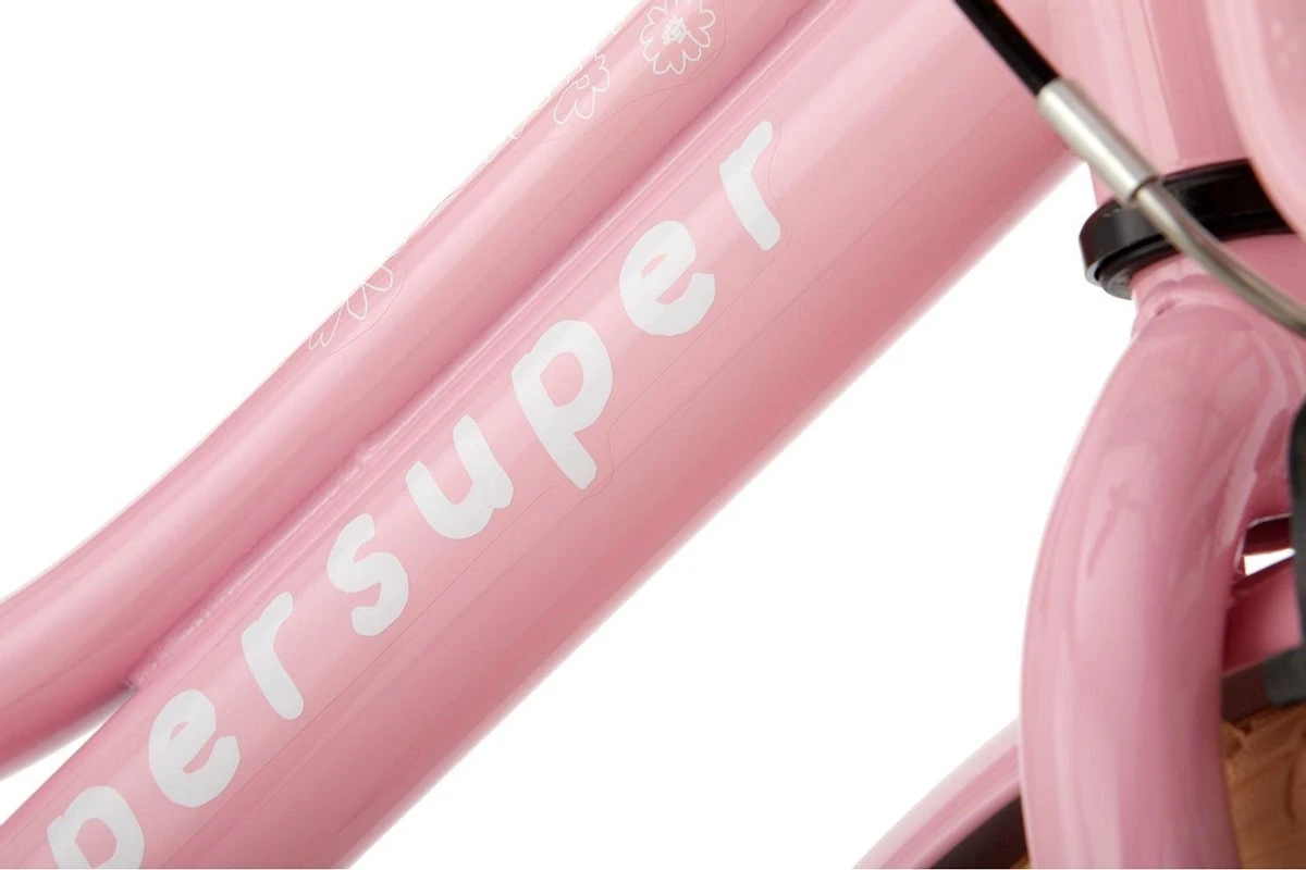 Supersuper Cooper - Kinderfiets - Meisjesfiets - 16 Inch - Roze 9 Supersuper Cooper - Kinderfiets - Meisjesfiets - 16 Inch - Roze - Afbeelding 7