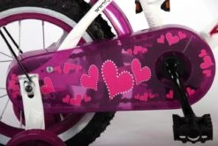 Volare Heart Cruiser Kinderfiets - Meisjes - 12 Inch - Wit Paars -fiets 1200x802 2