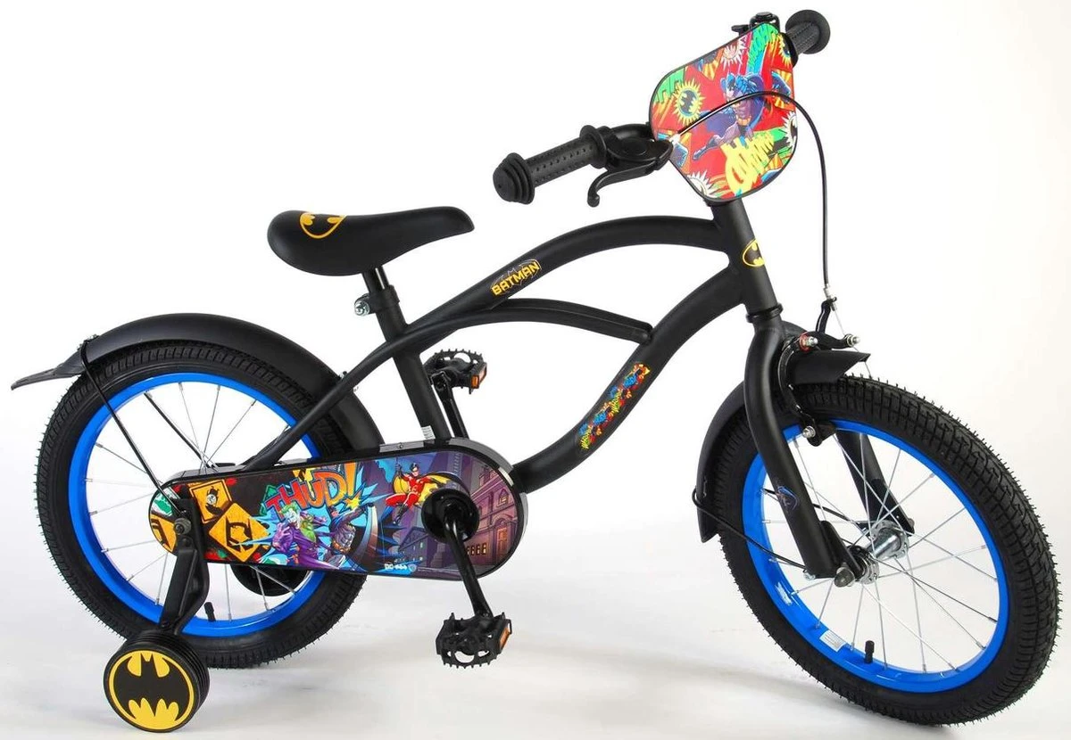 Volare Batman Kinderfiets - Jongens - 16 Inch - Zwart/Blauw - 95% Afgemonteerd 16 Volare Batman Kinderfiets - Jongens - 16 Inch - Zwart/Blauw - 95% Afgemonteerd - Afbeelding 14