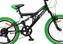 Amigo Fun Ride - Mountainbike 20 Inch - Voor Jongens En Meisjes - Met 7 Versnellingen - Zwart/Groen -fiets 1200x844 1