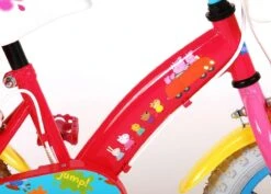 Volare Peppa Pig Kinderfiets - Meisjes - 12 Inch - Roze - 2 Handremmen -fiets 1200x858 3