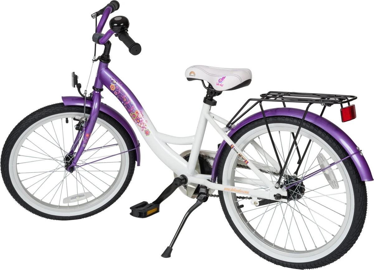 Bikestar 20 Inch Classic Kinderfiets, Lila / Wit 6 Bikestar 20 Inch Classic Kinderfiets, Lila / Wit - Afbeelding 4