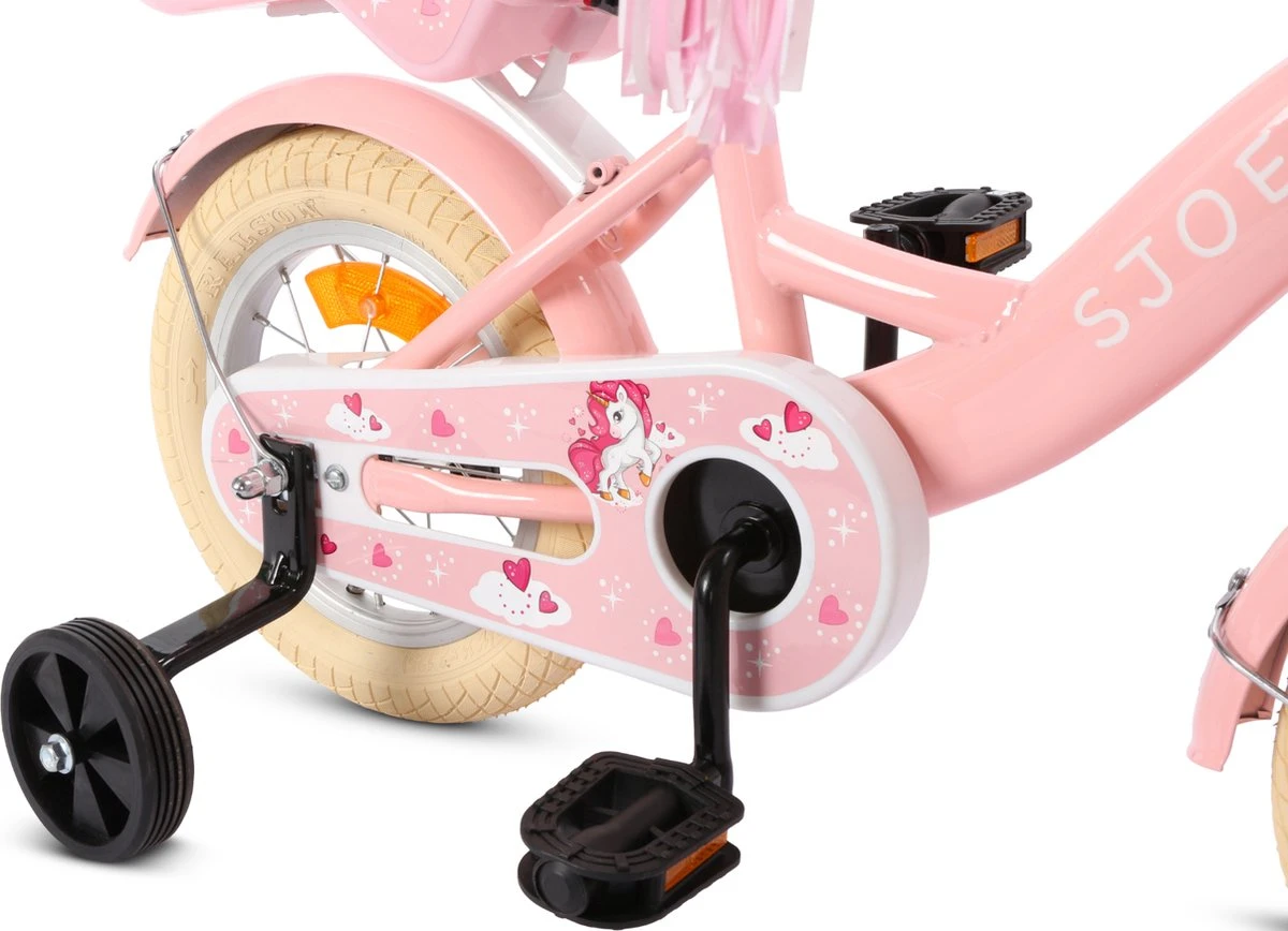 SJOEF Dolly Meisjesfiets 12 Inch - Roze 8 SJOEF Dolly Meisjesfiets 12 Inch - Roze - Afbeelding 6