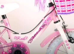 Volare Rose Kinderfiets - Meisjes - 12 Inch - Roze - 2 Handremmen -fiets 1200x880