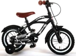 Volare Black Cruiser Kinderfiets - Jongens - 12 Inch - Zwart - 2 Handremmen -fiets 1200x882
