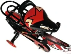 Kinderfiets - 12 Inch Kinderfiets -vanaf 2-4 Jaar Jongens En Meisjes Fietsen - Terugtrap -Rem -Stabilisatoren（2 Zijwieltjes）- Mandje - Achterbank - Rood -fiets 1200x913