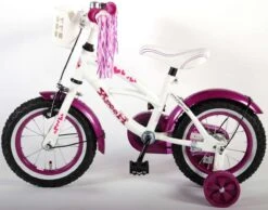 Volare Heart Cruiser Kinderfiets - Meisjes - 12 Inch - Wit Paars -fiets 1200x943