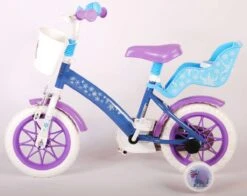 Volare Disney Frozen Kinderfiets - Meiden - 12 Inch - Blauw Paars - Doortrapsysteem -fiets 1200x954