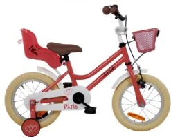 2Cycle Paris Meisjesfiets - 14 Inch - Roze-Wit - Met Poppenzitje - Meisjesfiets -fiets 1200x966 3