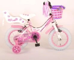 Volare Rose Kinderfiets - Meisjes - 12 Inch - Roze - 2 Handremmen -fiets 1200x973