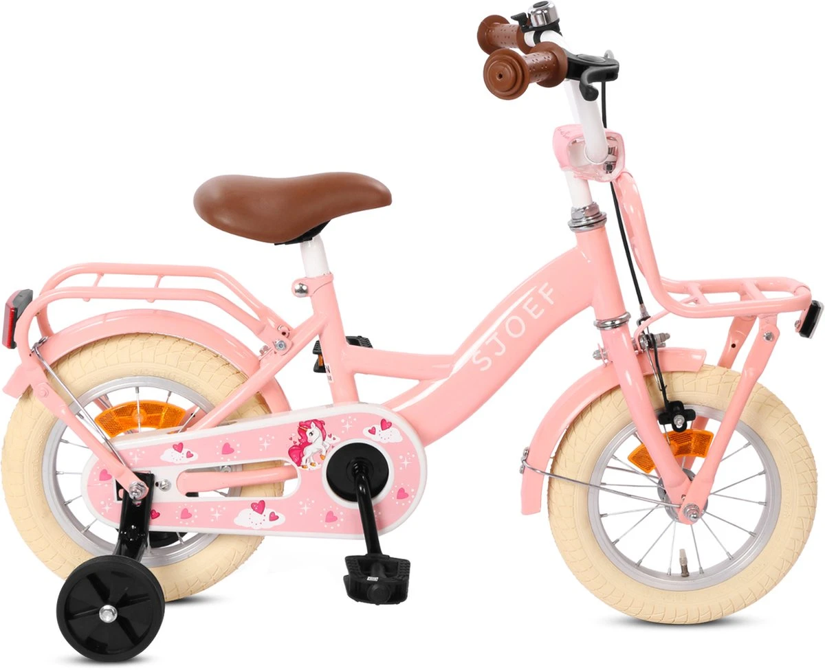 SJOEF Classic Meisjesfiets 12 Inch - Roze 3 SJOEF Classic Meisjesfiets 12 Inch - Roze