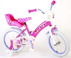 Disney Minnie Cutest Ever! Kinderfiets - Meisjes - 16 Inch - Roze -fiets 1200x977
