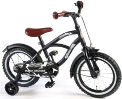 Volare Black Cruiser Kinderfiets - Jongens - 14 Inch - Zwart - 95% Afgemonteerd -fiets 1200x982