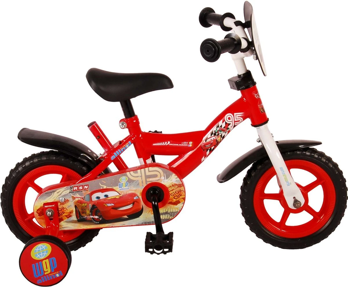 Disney Cars Kinderfiets - Jongens - 10 Inch - Rood - Doortrapper 3 Disney Cars Kinderfiets - Jongens - 10 Inch - Rood - Doortrapper
