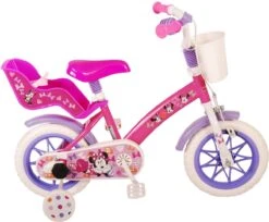 Disney Minnie Cutest Ever! Kinderfiets - Meiden - 12 Inch - Roze - Doortrapper -fiets 1200x992 1