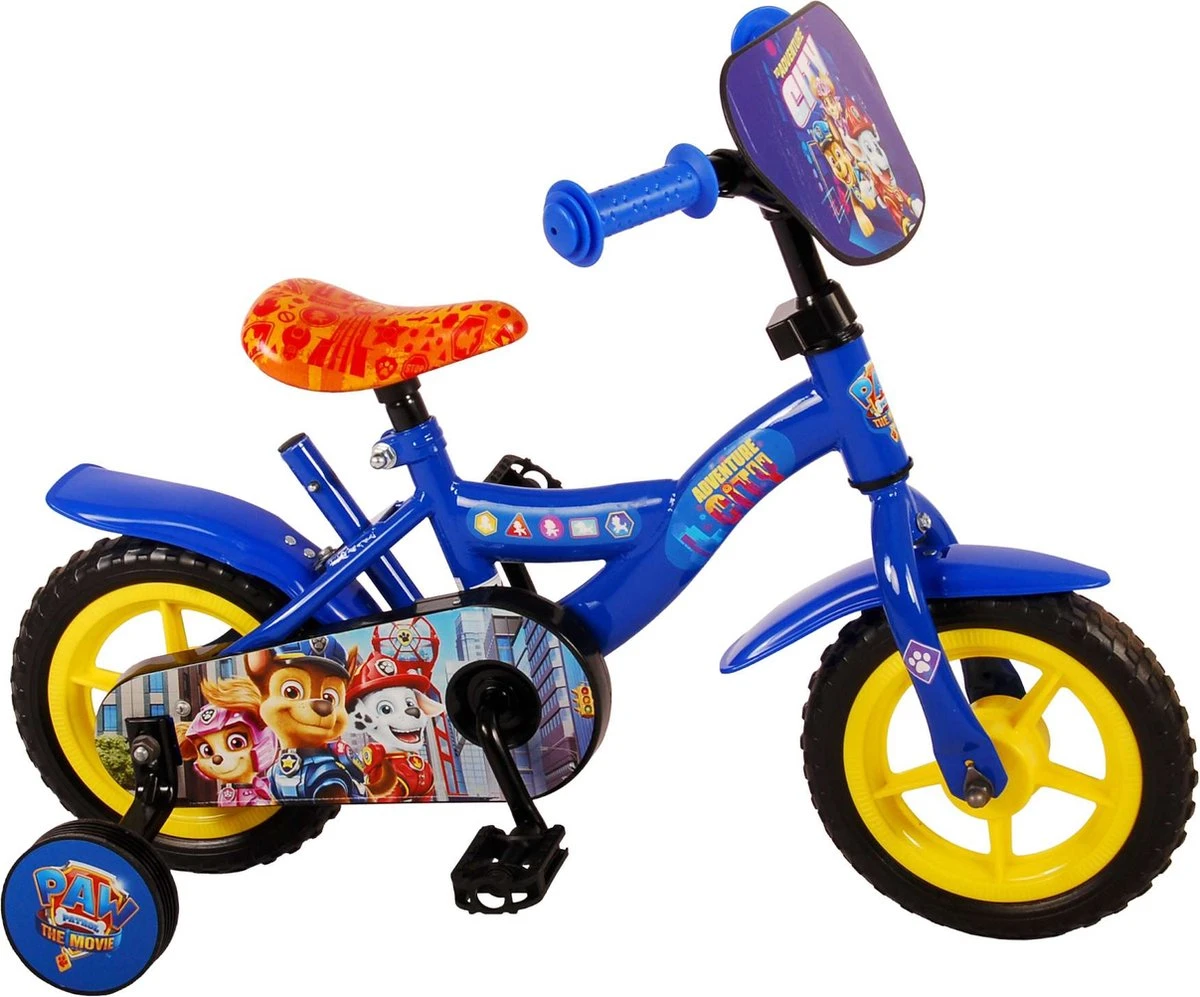Nickelodeon Paw Patrol The Movie Kinderfiets - Jongens - 10 Inch - Blauw - Doortrapper 15 Nickelodeon Paw Patrol The Movie Kinderfiets - Jongens - 10 Inch - Blauw - Doortrapper - Afbeelding 13