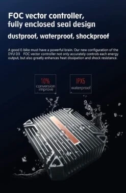 DYU D3F Opvouwbare Elektrische Fiets, Slimme Mountainbike Voor Volwassenen, 240W Aluminiumlegering Fiets Verwijderbare 36V/10Ah Lithium-ion Batterij Met 3 Rijmodi -fiets 783x1200