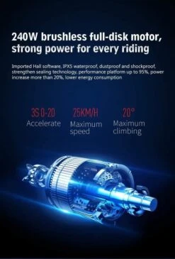 DYU D3F Opvouwbare Elektrische Fiets, Slimme Mountainbike Voor Volwassenen, 240W Aluminiumlegering Fiets Verwijderbare 36V/10Ah Lithium-ion Batterij Met 3 Rijmodi -fiets 811x1200