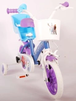 Volare Disney Frozen Kinderfiets - Meiden - 12 Inch - Blauw Paars - Doortrapsysteem -fiets 897x1200