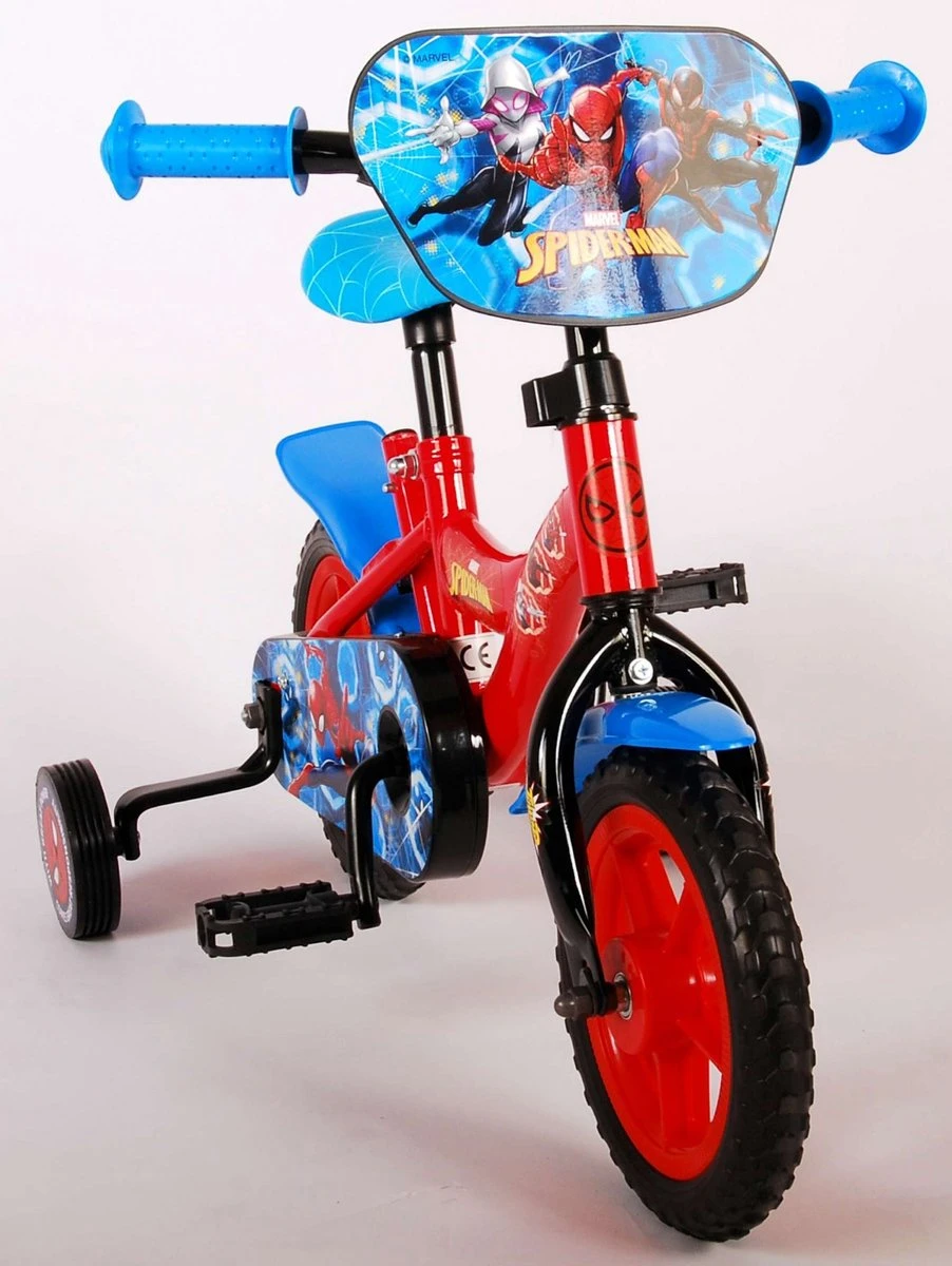 Marvel Spider-Man Kinderfiets - Jongens - 10 Inch - Rood/Blauw - Doortrapper 13 Marvel Spider-Man Kinderfiets - Jongens - 10 Inch - Rood/Blauw - Doortrapper - Afbeelding 11