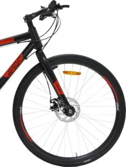 Amigo Control - Mountainbike 28 Inch - Voor Dames En Heren - Met 21 Versnellingen - Zwart/Rood -fiets 910x1200