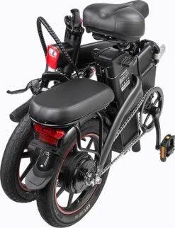 F-Wheel DYU A5 - Elektrische Vouwfiets - E Bike - 14 Inch - 7.5 Ah - 25km/u - Zwart -fiets 920x1200