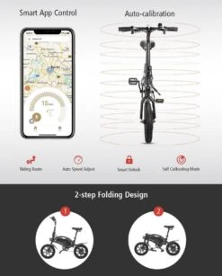 Matrix E Bike - Kugoo B2 Pro - Elektrische Opvouwbare Fiets/step 14 Inch 400W - Met Trappers - Snelheid Max. 45 Km/u -fiets 967x1200