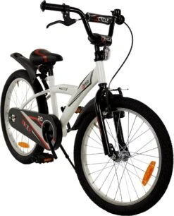 2Cycle Biker Kinderfiets - 20 Inch - Wit - Jongensfiets -fiets 968x1200