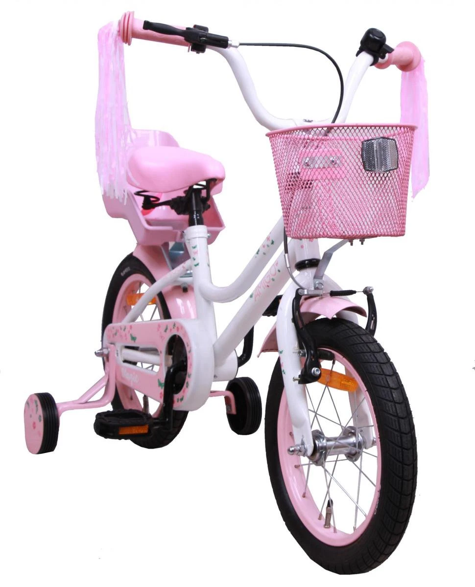 Amigo Magic Meisjesfiets - Kinderfiets 16 Inch - Wit 4 Amigo Magic Meisjesfiets - Kinderfiets 16 Inch - Wit - Afbeelding 2