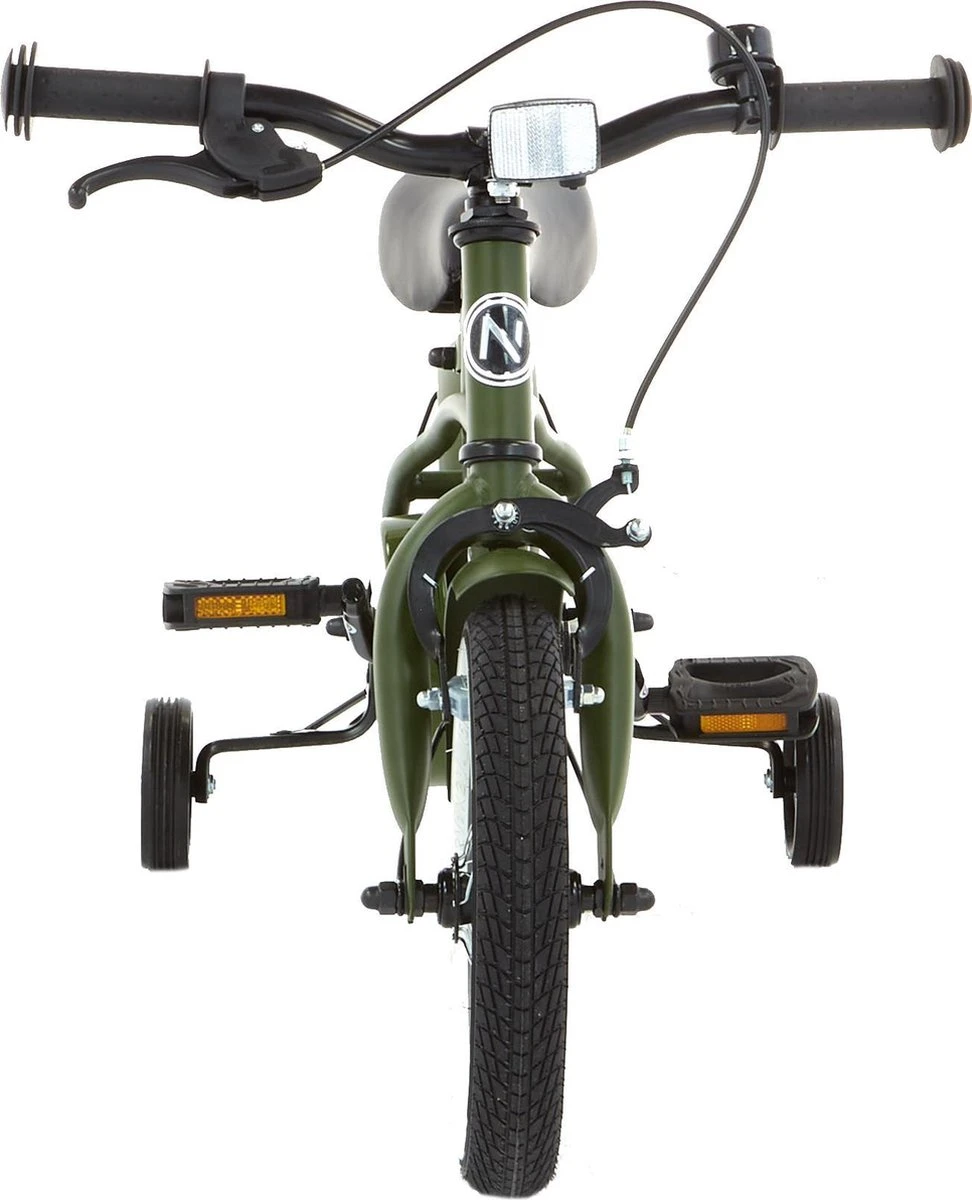 Nogan Harley - Kinderfiets - Jongensfiets - 12 Inch - Leger Groen 7 Nogan Harley - Kinderfiets - Jongensfiets - 12 Inch - Leger Groen - Afbeelding 5