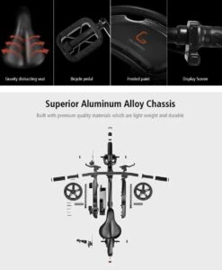 Matrix E Bike - Kugoo B2 Pro - Elektrische Opvouwbare Fiets/step 14 Inch 400W - Met Trappers - Snelheid Max. 45 Km/u -fiets 989x1200