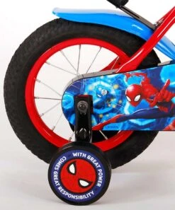 Volare Spider-Man Kinderfiets - Jongens - 12 Inch - Blauw/Rood -fiets 998x1200